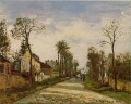 ルーブシエンヌのベルサイユへの道 1870年 カミーユ・ピサロ